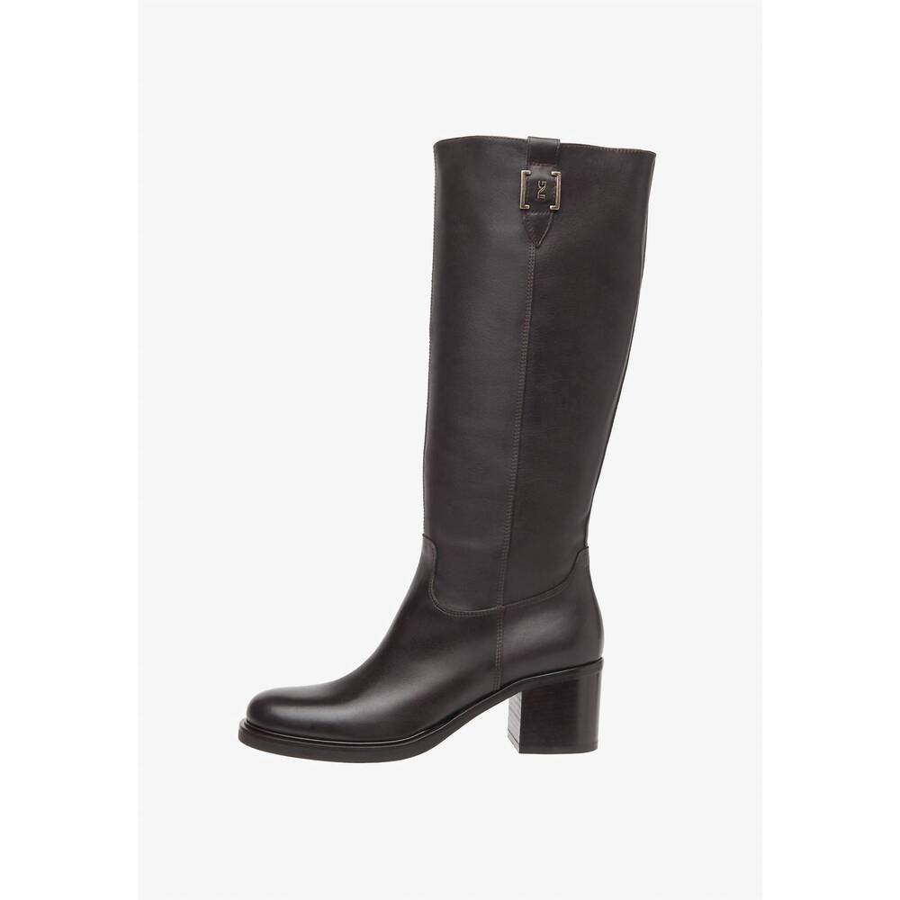 NEW NEROGIARDINI women's vienna zip riding boot in dark brown